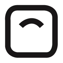 Black weight scale icon